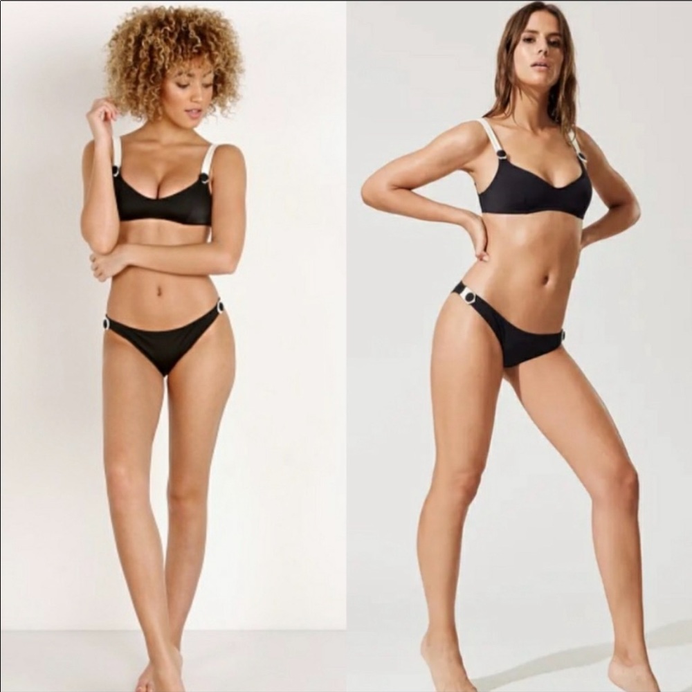 Solid & Striped Tessa Bikini Top and Bottom - L / S
